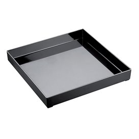 Vassoio di Plastica Tray Nero 30x30cm (1 Pezzi)