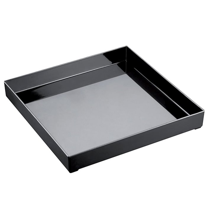 Vassoio di Plastica Tray Nero 30x30cm (1 Pezzi) Vassoio di Plastica Tray Nero 30x30cm (1 Pezzi)