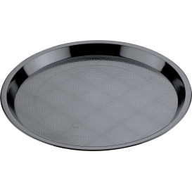 Vassoio Plastica Tray Nero Ø32cm (25 Pezzi)
