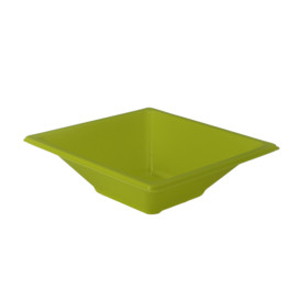 Ciotola Plastica PS Quadrato Pistacchio 12x12cm (1500 Pezzi)