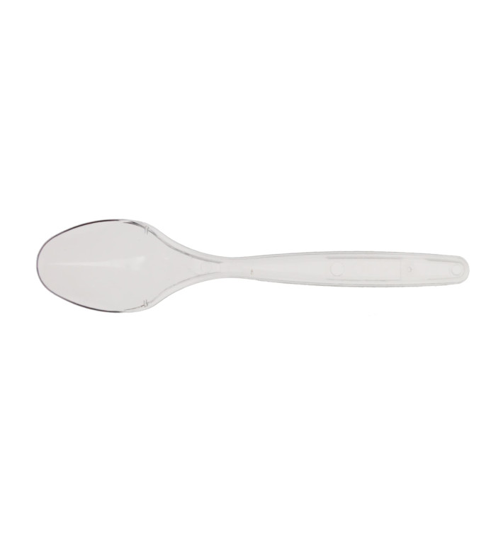 Cucchiaio di Plastica PS Transparente 120mm (1200 Pezzi) Cucchiaio di Plastica PS Transparente 120mm (1200 Pezzi)