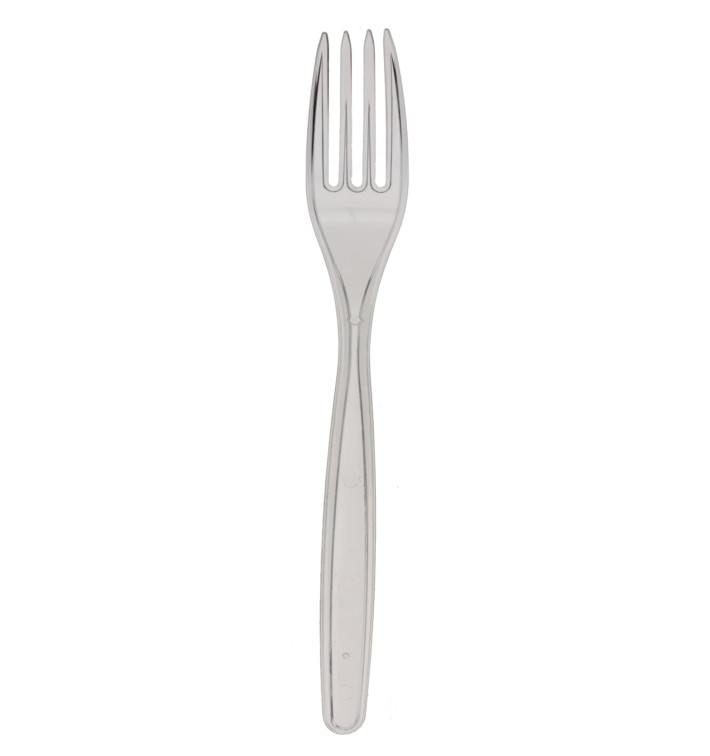 Forchetta di Plastica PS Transparente 165mm (20 Pezzi) Forchetta di Plastica PS Transparente 165mm (20 Pezzi)