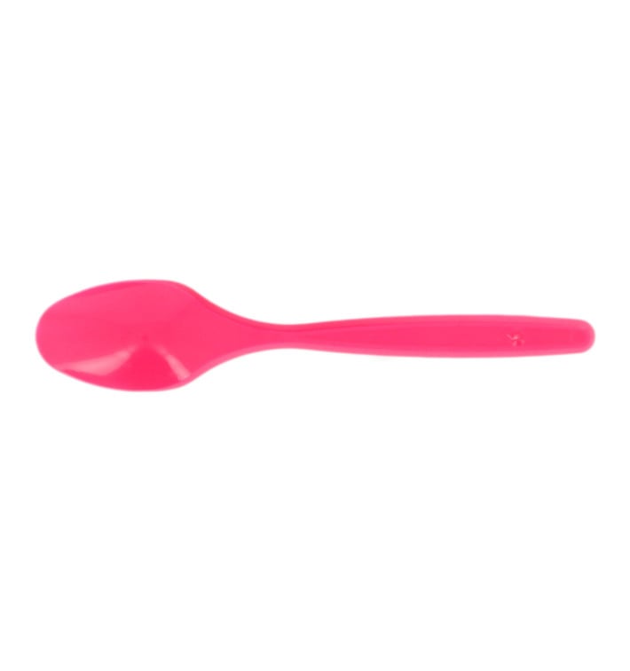 Cucchiaio di Plastica Fucsia PS 120mm (40 Pezzi) Cucchiaio di Plastica Fucsia PS 120mm (40 Pezzi)