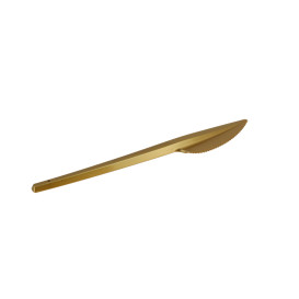 Coltello di Plastica PS Oro 165mm (20 Pezzi)