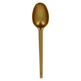 Cucchiaio di Plastica PS Oro 165mm (20 Pezzi)