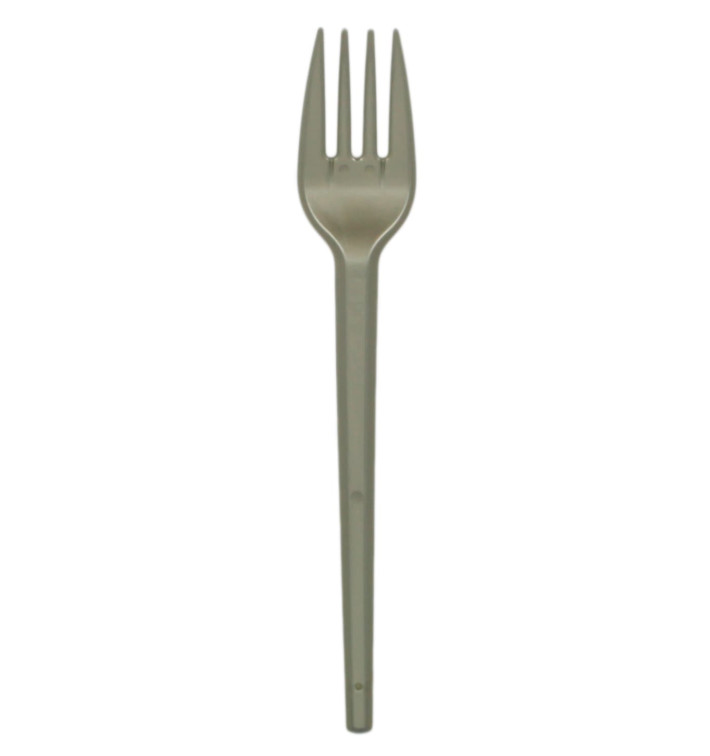 Forchetta di Plastica PS Argento 165mm (600 Pezzi) Forchetta di Plastica PS Argento 165mm (600 Pezzi)