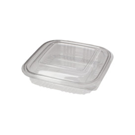 Contenitore Quadrato Coperchio PET 250 ml (100 Pezzi)