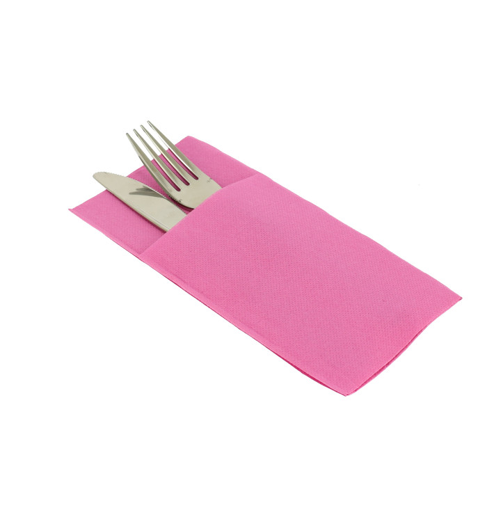 Tovagliolo Portaposate di Carta 40x40cm Fucsia (30 Pezzi) Tovagliolo Portaposate di Carta 40x40cm Fucsia (30 Pezzi)