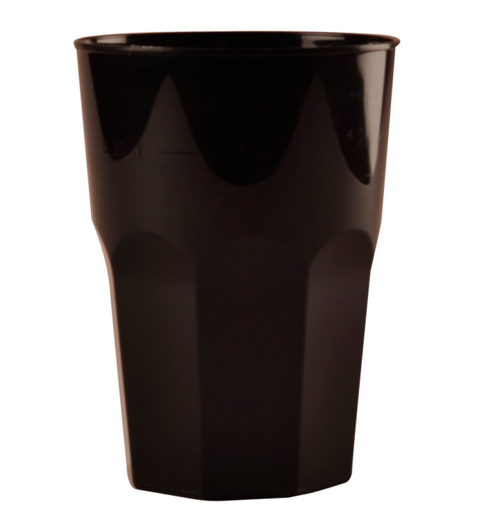 Bicchiere Plastica Cocktail Nero PP Ø84mm 270ml (20 Pezzi)