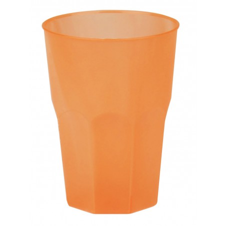 Bicchiere Riutilizzabile Infragibile PP"Frost" Arancione 420ml (20 Pezzi)