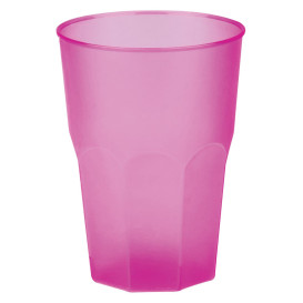 Bicchiere Plastica "Frost" Fucsia PP 350ml (20 Pezzi)