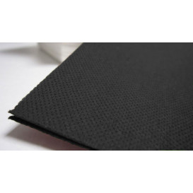 Tovagliolo di Carta 40x40cm Nero Punta- Punta (50 Pezzi)