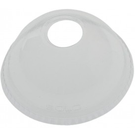 Coperchio Cupola con Foro PET Glas Ø9,8cm (100 Pezzi)