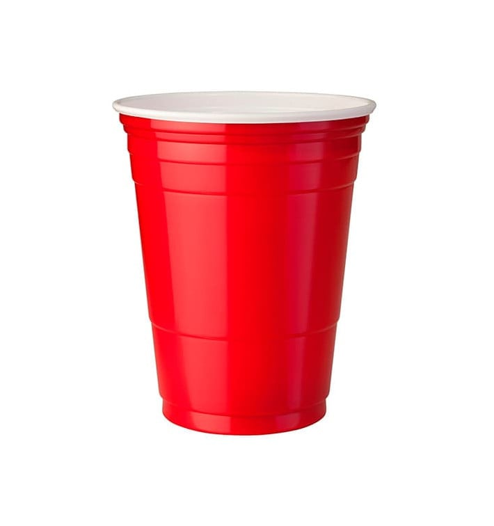 Bicchiere Rosso Plastica di PS 360ml (50 Pezzi) Bicchiere Rosso Plastica di PS 360ml (50 Pezzi)