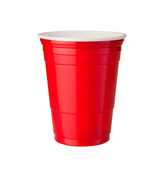 Bicchiere Rosso Plastica di PS 360ml (1000 Pezzi) Bicchiere Rosso Plastica di PS 360ml (1000 Pezzi)