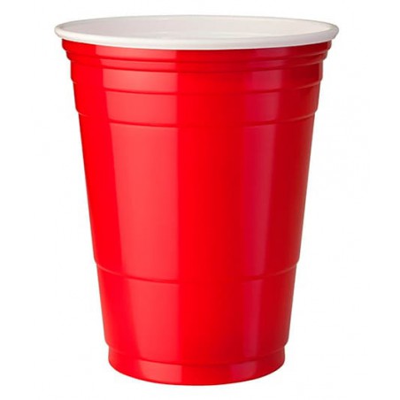 Bicchiere Rosso Plastica di PS 360ml (1000 Pezzi)