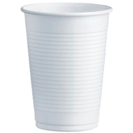 Bicchiere di Plastica PS Bianco 230ml Ø7,0cm (100 Pezzi)