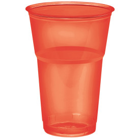 Bicchiere Plastica "Diamant" PS Cristal Rosso 250ml Ø7,2cm (200 Uds)