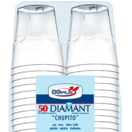Bicchiere Plastica "Diamant" PS Transp. Cristal 50ml (50 Uds)