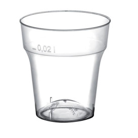 Bicchiere di Plastica per Cicchetto Moon Transp. PS 20ml (50 Pezzi)