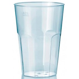 Bicchiere Plastica "Deco" PS Trasparente 200 ml (25 Pezzi)