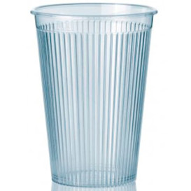 Bicchiere Plastica "Ribbed" PS Trasparente 200 ml (1.000 Pezzi)