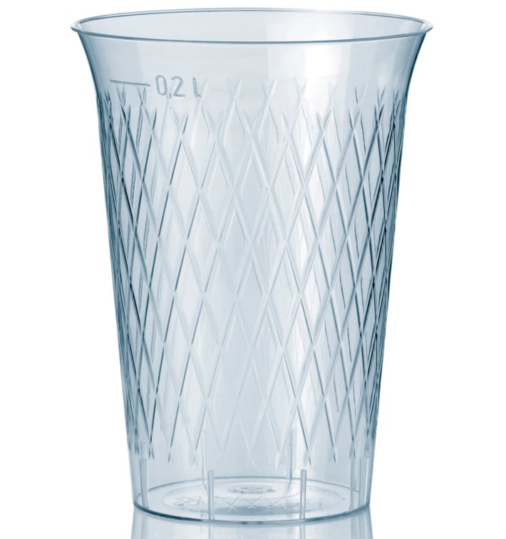 Bicchiere di Plastica Rigida Rombi PS 200 ml (1000 Pezzi) Bicchiere di Plastica Rigida Rombi PS 200 ml (1000 Pezzi)