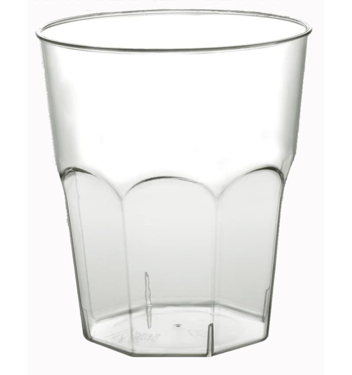 Bicchiere di Plastica da Cocktail Trasp. PS Ø73mm 200ml (50 Pezzi) Bicchiere di Plastica da Cocktail Trasp. PS Ø73mm 200ml (50 Pezzi)