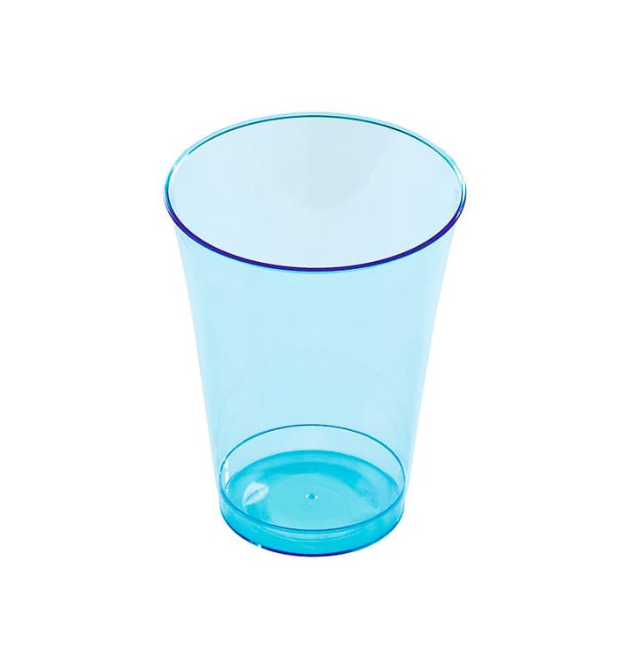Bicchiere di Plastica Rigida Turchese 230 ml (10 Pezzi) 