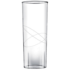 Bicchiere di Plastica Rigida Moon Trasparente PS 300ml (240 Pezzi)