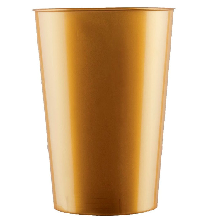 Bicchiere di Plastica Moon Oro PS 230ml (35 Pezzi) Bicchiere di Plastica Moon Oro PS 230ml (35 Pezzi)