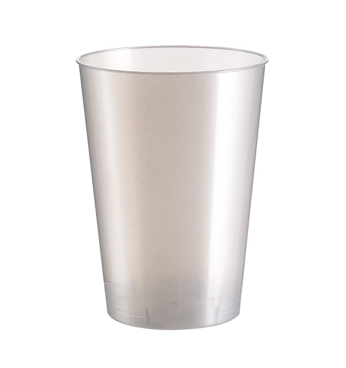 Bicchiere di Plastica Moon Bianco Pearl PS 230ml (1000 Pezzi) Bicchiere di Plastica Moon Bianco Pearl PS 230ml (1000 Pezzi)