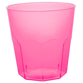 Bicchiere di Plastica Fucsia Trasp. PS Ø73mm 220ml (1000 Pezzi)