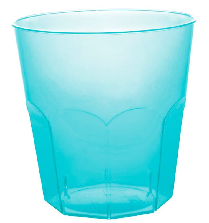 Bicchiere di Plastica Turchese Trasp. PS Ø73mm 220ml (50 Pezzi) Bicchiere di Plastica Turchese Trasp. PS Ø73mm 220ml (50 Pezzi)