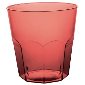 Bicchiere di Plastica Bordeaux Trasp. PS Ø73mm 220ml (50 Pezzi)