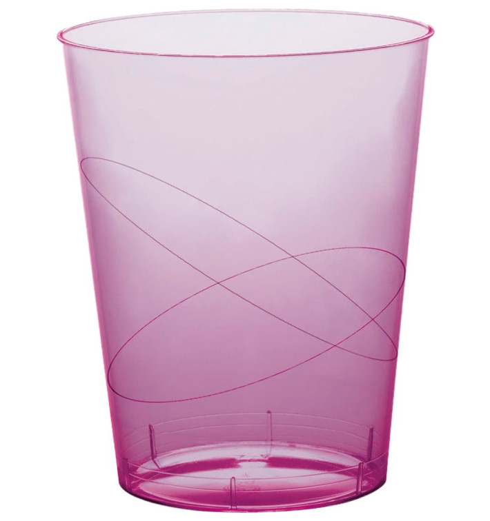 Bicchiere di Plastica Moon Lilla Trasp. PS 350ml (20 Pezzi) Bicchiere di Plastica Moon Lilla Trasp. PS 350ml (20 Pezzi)