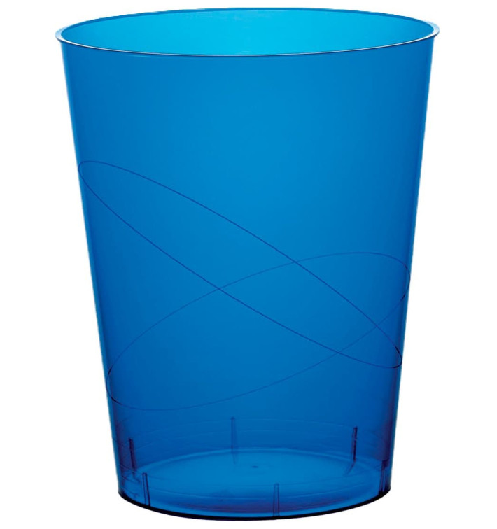 Bicchiere di Plastica Moon Blu Trasp. PS 350ml (400 Pezzi) Bicchiere di Plastica Moon Blu Trasp. PS 350ml (400 Pezzi)