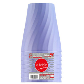 Bicchiere di Plastica PP "X-Table" Viola 320ml (8 Pezzi)