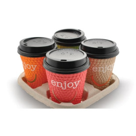 Bicchiere Carta 12 Oz/360ml "Enjoy" Ø9,0cm (34 Pezzi)