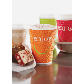Bicchiere Carta 12 Oz/360ml "Enjoy" Ø9,0cm (34 Pezzi)