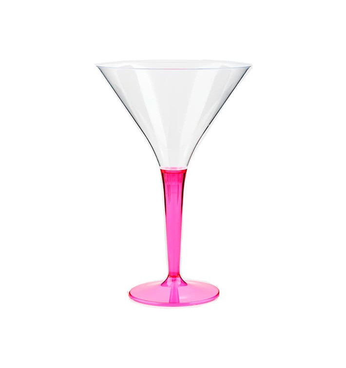 Coppa di Plastica Cocktail con Gambo Lampone 100 ml (48 Pezzi) Coppa di Plastica Cocktail con Gambo Lampone 100 ml (48 Pezzi)