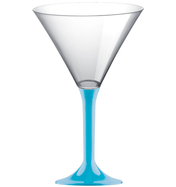 Coppa Plastica Cocktail Gambo Turchese 185ml 2P (20 Pezzi) Coppa Plastica Cocktail Gambo Turchese 185ml 2P (20 Pezzi)