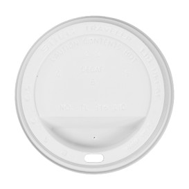 Coperchio con Foro per Bicchiere di Carta 12, 16 e 20 Oz Ø8,9cm (1000 Pezzi)