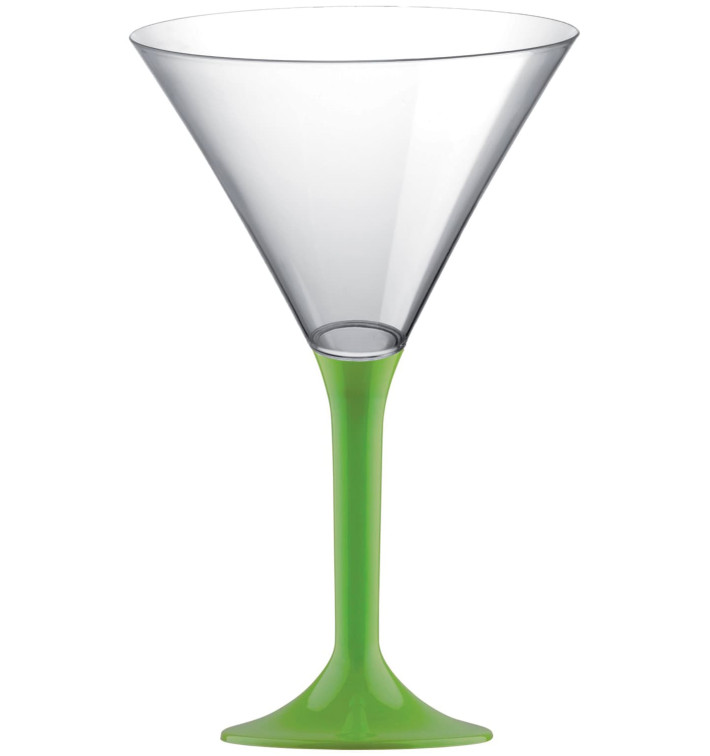 Coppa Plastica Cocktail Gambo Pistacchio 185ml 2P (20 Pezzi) Coppa Plastica Cocktail Gambo Pistacchio 185ml 2P (20 Pezzi)
