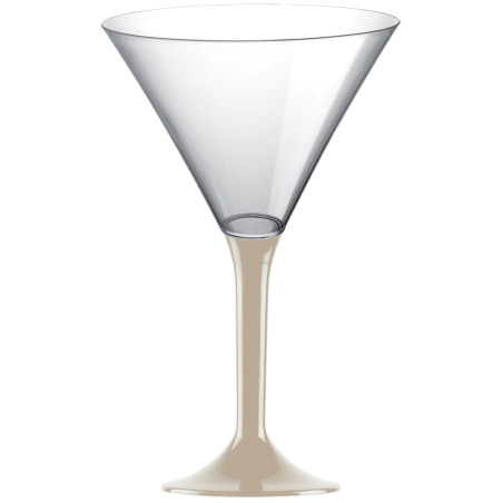 Coppa Plastica Cocktail Gambo Beige 185ml 2P (20 Pezzi)