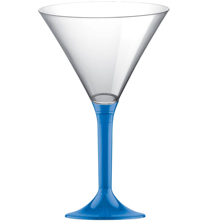 Coppa Plastica Cocktail Gambo Blu Transp. 185ml 2P (20 Pezzi) Coppa Plastica Cocktail Gambo Blu Transp. 185ml 2P (20 Pezzi)