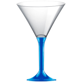 Coppa Plastica Cocktail Gambo Blu Mediterraneo 185ml 2P (20 Pezzi)