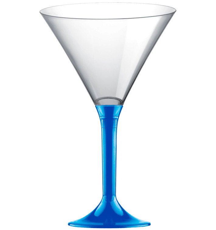 Coppa Plastica Cocktail Gambo Blu Mediterraneo 185ml 2P (20 Pezzi) Coppa Plastica Cocktail Gambo Blu Mediterraneo 185ml 2P (20 Pezzi)