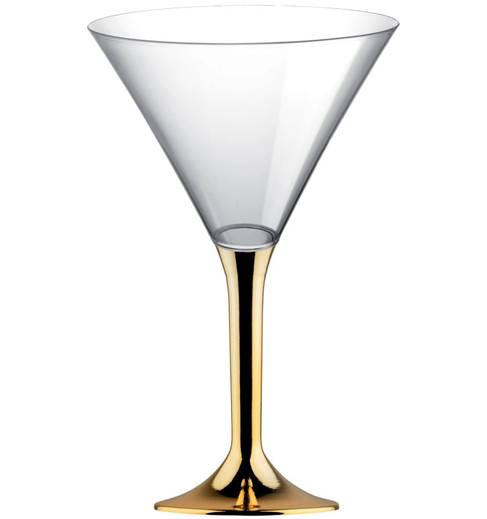 Coppa Plastica Cocktail Gambo Oro Cromo 185ml 2P (200 Pezzi) Coppa Plastica Cocktail Gambo Oro Cromo 185ml 2P (200 Pezzi)