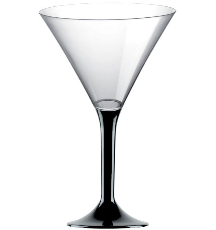Coppa Plastica Cocktail Gambo Nero 185ml 2P (20 Pezzi) Coppa Plastica Cocktail Gambo Nero 185ml 2P (20 Pezzi)